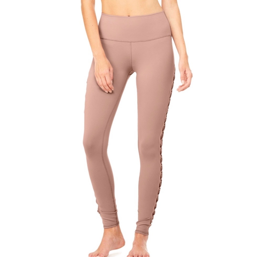 Alo Yoga Interlace Legging in Smoky Quartz - Picture 6 of 7